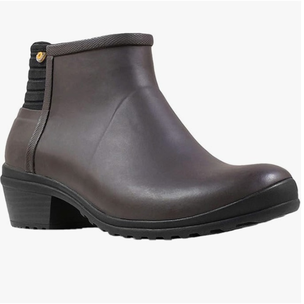 Bogs Vista Ankle Boots Waterproof Brown Heeled Womens 7 EU‎ 38
